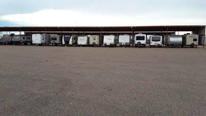 Wide pull-thru storage spaces at the Odessa facility